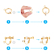 SUNNYCLUE Brass Clip on Earring Findings KK-SC0001-36-3