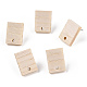 Fornituras de aretes de madera de fresno EJEW-N017-011I-1