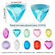 Pandahall elite 150pcs 10 couleurs perles acryliques transparentes DIY-PH0008-88-5