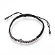 Bracelets de perles tressés en laiton réglables BJEW-JB03777-04-1