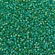 MIYUKIデリカビーズ小  シリンダー  日本製シードビーズ  15/0  （dbs0858)マット透明な緑のab  1.1x1.3mm  穴：0.7mm  約35000個/袋  100 G /袋 SEED-J020-DBS0858-3