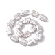 Barocke natürliche Keshi-Perlenperlen PEAR-N020-K09-5
