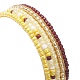 Set di braccialetti elastici con perline in vetro stile 5 pz 5 BJEW-JB09395-3
