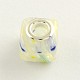 Handmade Millefiori Glas Europäischen Perlen mit großem Loch X-LPDL-R002-M-3