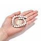 1 brin ronds blancs perles howlite naturelle brins X-TURQ-G091-8mm-5