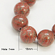 Natürliche Sesam Jaspis / Kiwi Jaspis Perlen Stränge G-G149-10mm-2-1