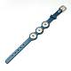 Leather Cord Snap Bracelet Making BJEW-Q659-04-4