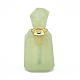 Colgantes de botella de perfume abribles de jade natural facetado G-E556-04A-2
