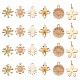 SUPERFINDINGS 24Pcs 6 Style Brass Charms KK-FH0003-86-1