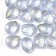 Perles de verre peintes par pulvérisation transparent GLAA-T017-01-A02-1