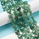 Natürlichen grünen Aventurin Perlen Stränge G-C062-A05-01-2