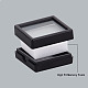 Benecreat 10 paquet de boîte de présentation de pierres précieuses noires CON-WH0087-77B-4