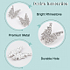 OLYCRAFT 25pcs Rhinestone Butterfly Buttons 1 Inch Butterfly Embellishments Buttons 1-Hole Crystal Rhinestone Buttons Sewing Button for Clothes Jewelry Making DIY Crafts DIY-OC0008-34-4