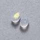 Breloques en verre peint par pulvérisation transparente X-GLAA-R211-03-C02-2