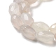 Bianco naturale agata fili di perline G-P520-C14-01-4