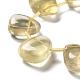 Chapelets de perles de quartz citron naturel G-P528-E01-01-3