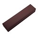 黒いビロードが付いている長方形の革ネックレスのギフト用の箱  インディアンレッド  24x5.5x3.6cm LBOX-D009-08A-2