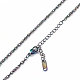 Ионное покрытие (ip) 304 ожерелье из веревки из нержавеющей стали для мужчин и женщин NJEW-K245-010B-2