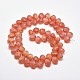 Frosted Electroplate Glass Shell Beads Strands EGLA-M002-A01-2