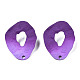Accessoires de puces d'oreilles en fer peints au spray IFIN-N008-022B-2
