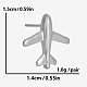Серьги-гвоздики из нержавеющей стали 304 в виде мультяшного самолета FD2961-1-1