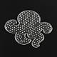 Octopus ABC Plastic Pegboards used for 5x5mm DIY Fuse Beads DIY-Q009-39-1
