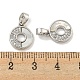 Латунные микропаве прозрачные подвески с фианитом KK-P275-14P-3