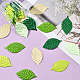 200 шт. аксессуары для украшения из полиэстера в виде листа&nbsp;DIY-SP0006-22-5