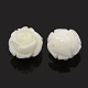 Synthetic Coral 3D Flower Rose Beads CORA-A006-12mm-049-1