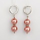 Moda perline shell orecchini di perle per le donne EJEW-JE00977-2