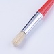 ペイントブラシの子供のdiyの落書きのペン  プラスチック製のロッド豚たてがみ絵画ペン  ミックスカラー  18x1.4cm  4個/セット AJEW-WH0096-98-2