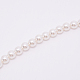 Poignées de sac de perles rondes en acrylique blanc FIND-TAC0006-23B-01-2