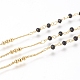 3.28 Fuß handgefertigte Perlenkette aus Messing X-CHC-G011-10G-03-2