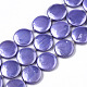 Brins de perles de coquille d'eau douce naturelles peintes par pulvérisation SHEL-S276-67A-01-1