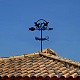 オランウータン鉄風向インジケーター  屋外の庭の風の測定ツールのための風見鶏  鳥  240~245x358mm AJEW-WH0265-024-5