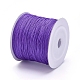 ナイロン糸  カスタム織ジュエリーにはナイロンのアクセサリーコード  青紫色  0.6mm  約142.16ヤード（130m）/ロール NWIR-D055-0.6mm-13-2