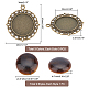 Chgcraft bricolage kit de fabrication de pendentif ovale DIY-CA0003-60-2