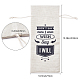 CREATCABIN Cotton Wine Gift Bag Don't Say I Wish Say I Will Wine Bottle Bags with Drawstring for Friend Client Teacher Congratulation Housewarming Wedding Party Anniversary Christmas 5.91 x 13.39 Inch ABAG-WH0005-72E-2