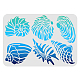 FINGERINSPIRE Seashell Plastic Stencil for Walls and Crafts DIY DIY-WH0202-204-1