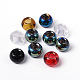 Mixed Large Hole Rondelle Glass European Beads X-GDA006-1