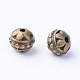 Perles en alliage de style tibétain X-TIBE-Q063-88AB-NR-1
