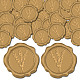 Craspire 100pcs autocollants de sceau de cire adhésive DIY-CP0009-47B-1