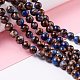Assembled Synthetic Lapis Lazuli and Bronzite Beads Strands G-K317-A26-2-2