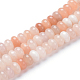 Rosa naturale fili di perle avventurina X-G-R408-5x8-08-1