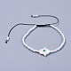 Verstellbarer Nylonfaden geflochtene Perlen Armbänder BJEW-JB04370-2