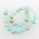 Chapelets de perles rondes en pierre d'agate naturelle G-E236-04-2