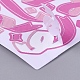 装飾ラベルステッカー  DIY手作りのスクラップブック写真アルバム  ピンク  165x50x0.5mm  模様：6~72ミリ DIY-L037-C08-2