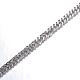 304 Stainless Steel Cuban Link Chains CHS-P002-04P-0.8MM-2