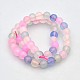 Dyed Natural Agate Round Bead Strands G-D614-6mm-2