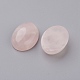 Cabochons à fond plat en quartz rose naturel X-G-G741-30x40mm-21-2